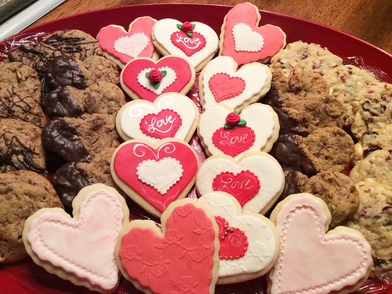Valentine's Cookie Tray